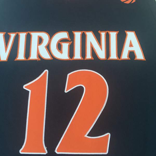 Virginia Cavaliers Dark Blue #12 HUNTER NCAA Basketball Jersey