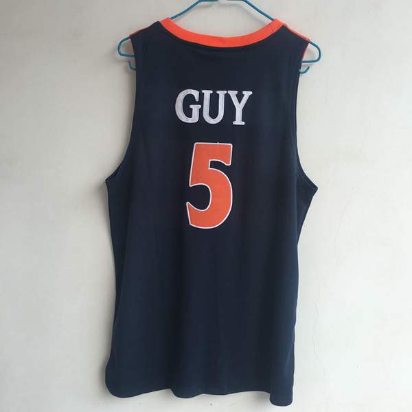 Virginia Cavaliers Dark Blue #5 GUY NCAA Basketball Jersey