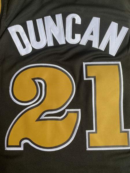 Wake Forest Demon Deacons Black #21 DUNCAN NCAA Basketball Jersey