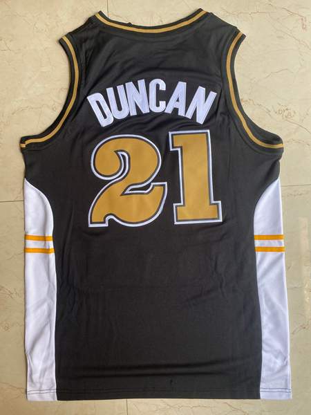 Wake Forest Demon Deacons Black #21 DUNCAN NCAA Basketball Jersey