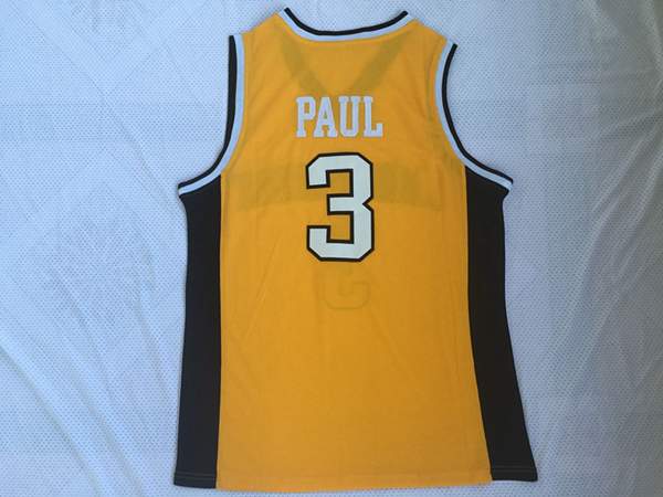 Wake Forest Demon Deacons Yellow #3 PAUL NCAA Basketball Jersey