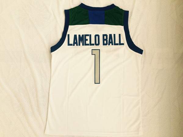 Washington Huskies White #1 LAMELO BALL NCAA Basketball Jersey