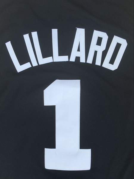 Weber State Wildcats Black #1 LILLARD NCAA Basketball Jersey