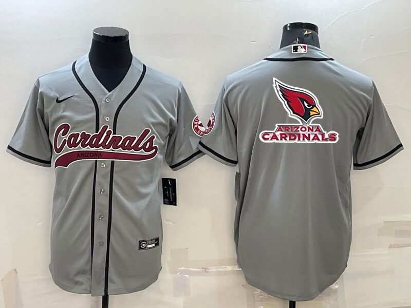 Arizona Cardinals Grey MLB&NFL Jersey