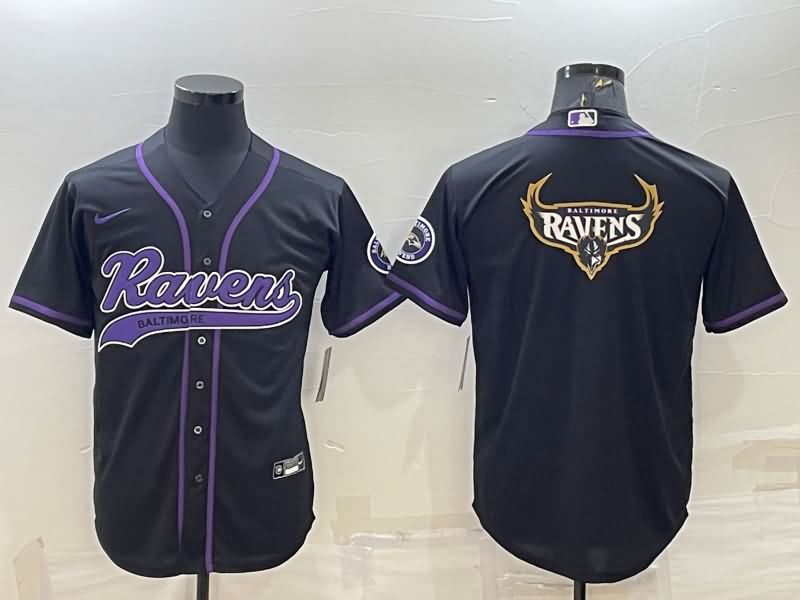 Baltimore Ravens Black MLB&NFL Jersey