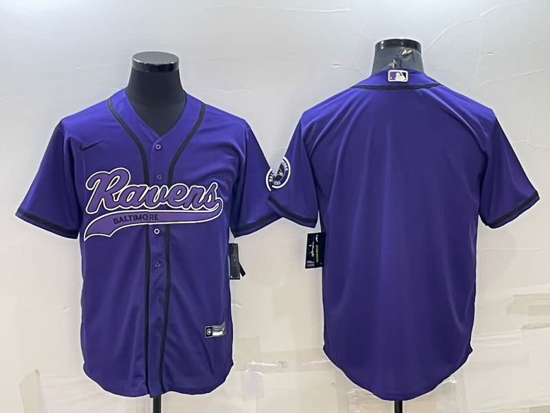 Baltimore Ravens Purple MLB&NFL Jersey 02
