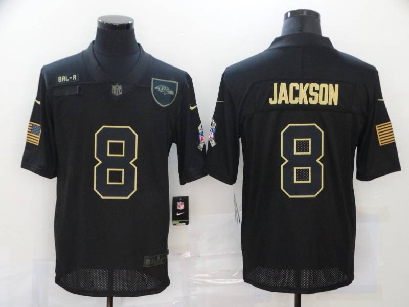 Baltimore Ravens Black Gold Salute To Service NFL Jersey