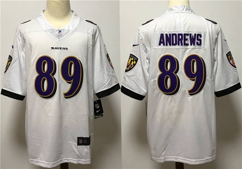 Baltimore Ravens White NFL Jersey