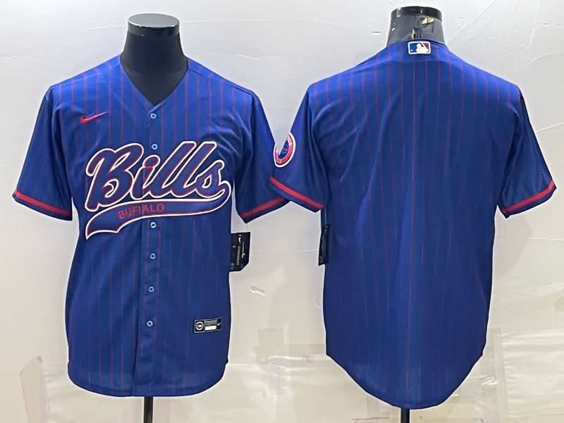 Buffalo Bills Blue MLB&NFL Jersey 02