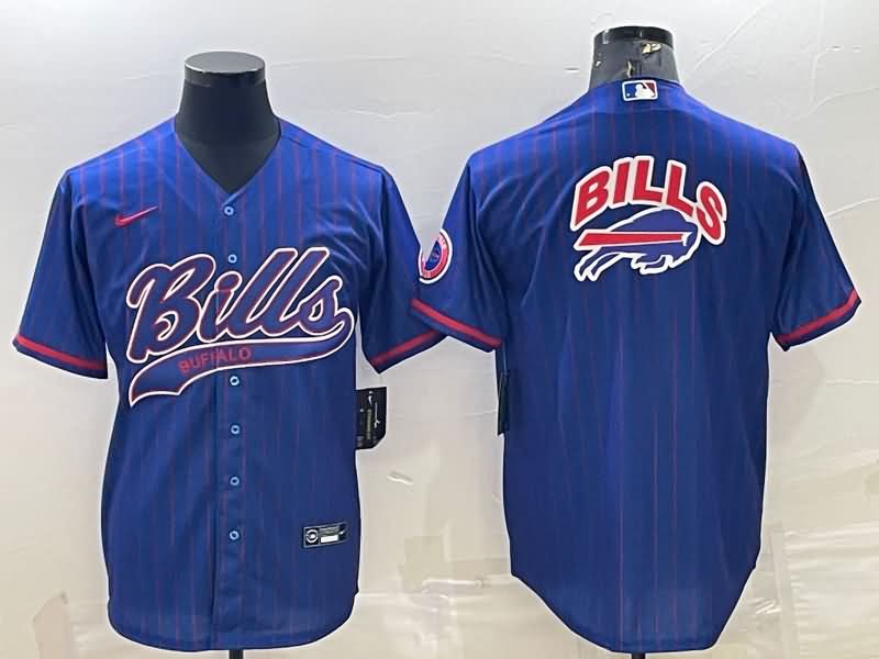 Buffalo Bills Blue MLB&NFL Jersey 02