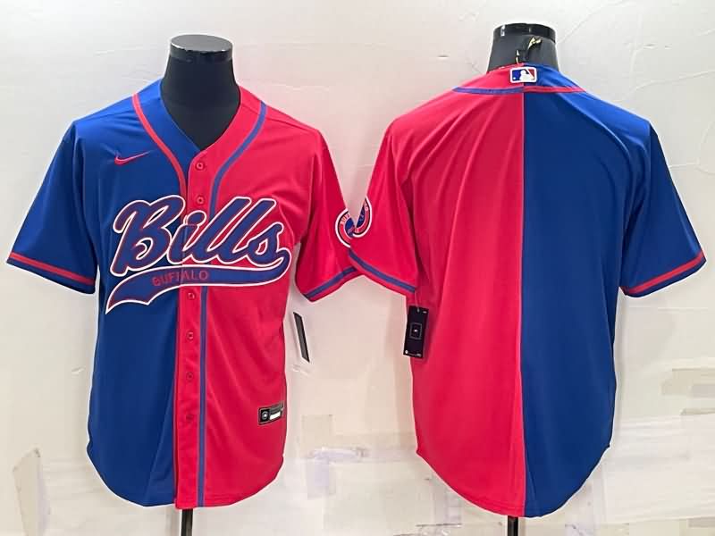 Buffalo Bills Blue Red MLB&NFL Jersey