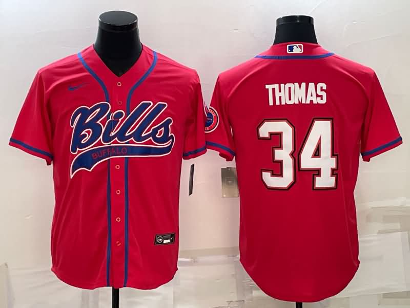 Buffalo Bills Red MLB&NFL Jersey