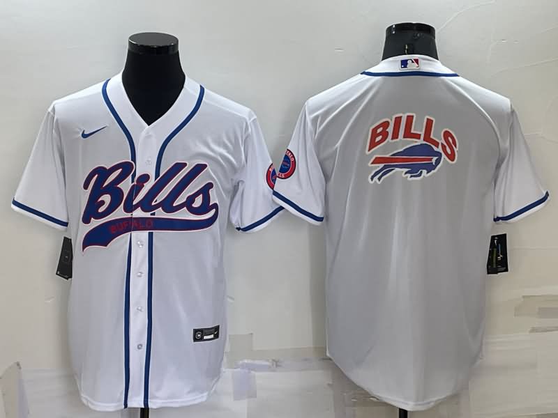 Buffalo Bills White MLB&NFL Jersey