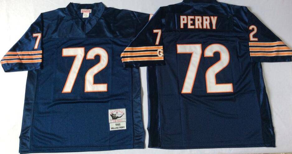 Chicago Bears Dark Blue Retro NFL Jersey