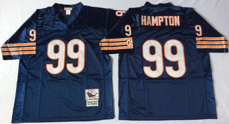 Chicago Bears Dark Blue Retro NFL Jersey