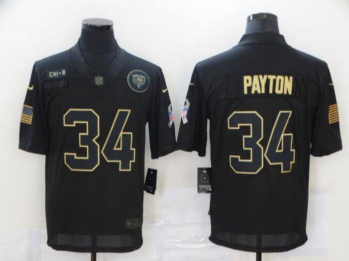 Chicago Bears Black Gold Salute To Service NFL Jersey