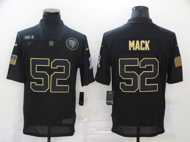 Chicago Bears Black Gold Salute To Service NFL Jersey