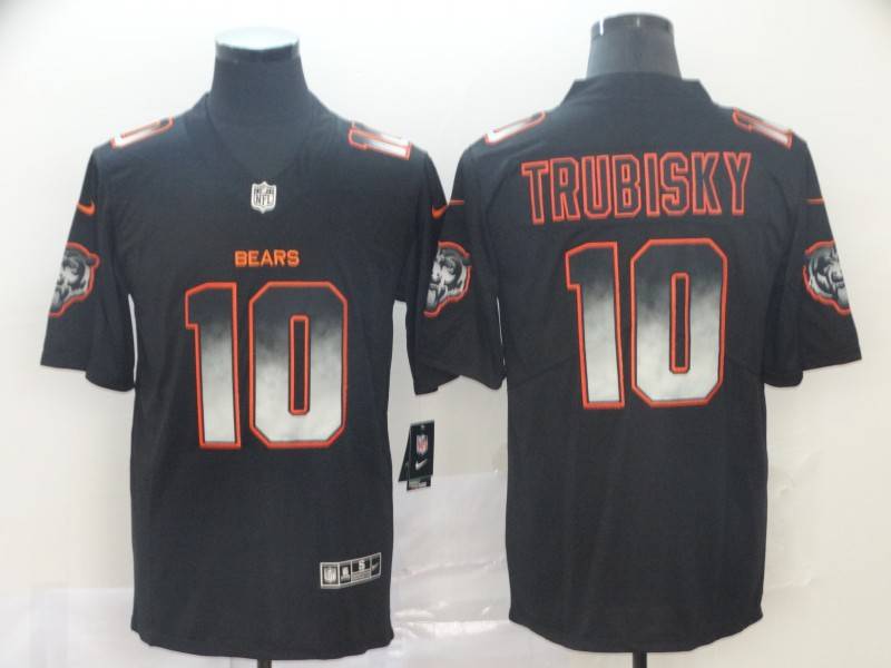 Chicago Bears Black Smoke Fashion NFL Jersey
