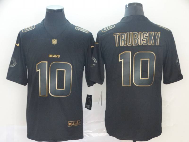 Chicago Bears Black Gold Vapor Limited NFL Jersey