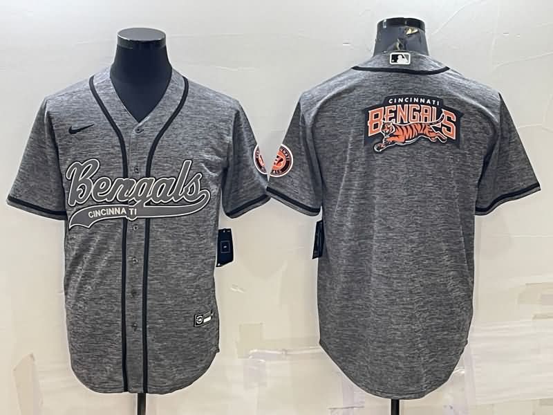 Cincinnati Bengals Grey MLB&NFL Jersey