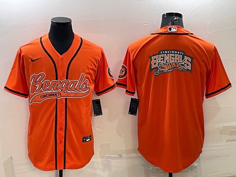 Cincinnati Bengals Orange MLB&NFL Jersey