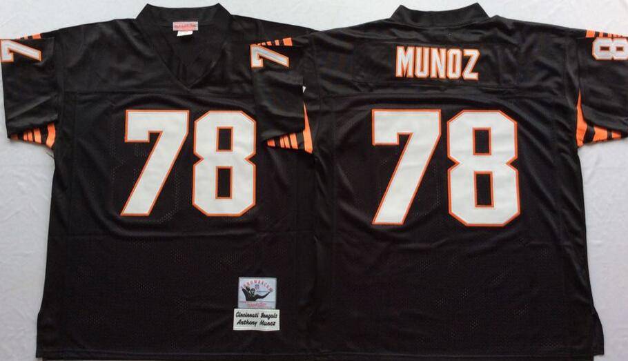 Cincinnati Bengals Black Retro NFL Jersey