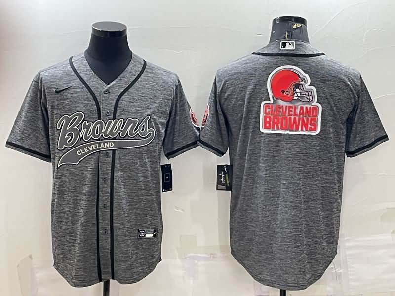 Cleveland Browns Grey MLB&NFL Jersey