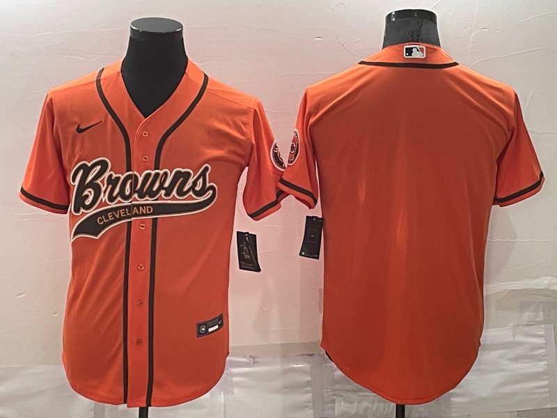 Cleveland Browns Orange MLB&NFL Jersey