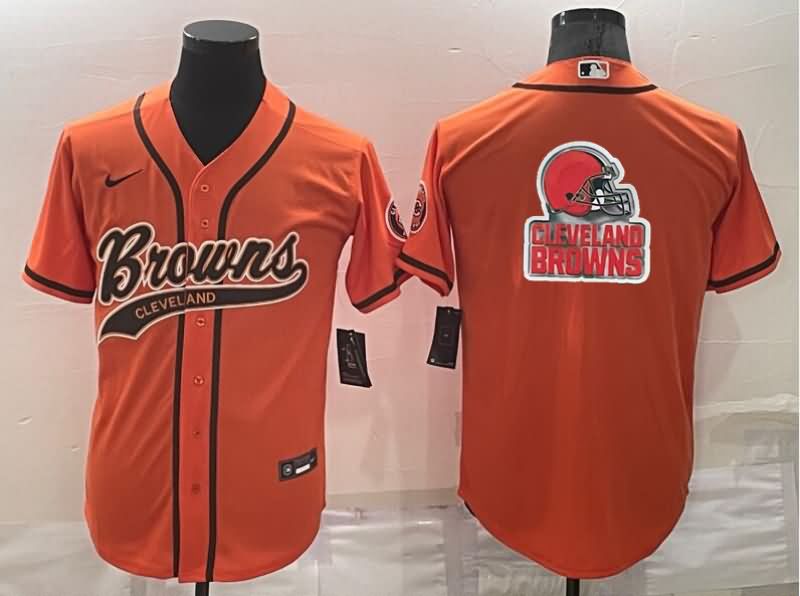 Cleveland Browns Orange MLB&NFL Jersey