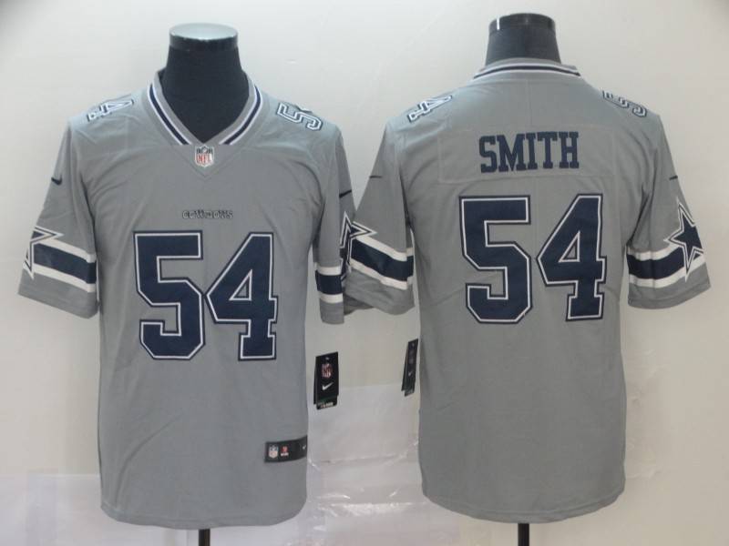 Dallas Cowboys Grey Inverted Legend NFL Jersey