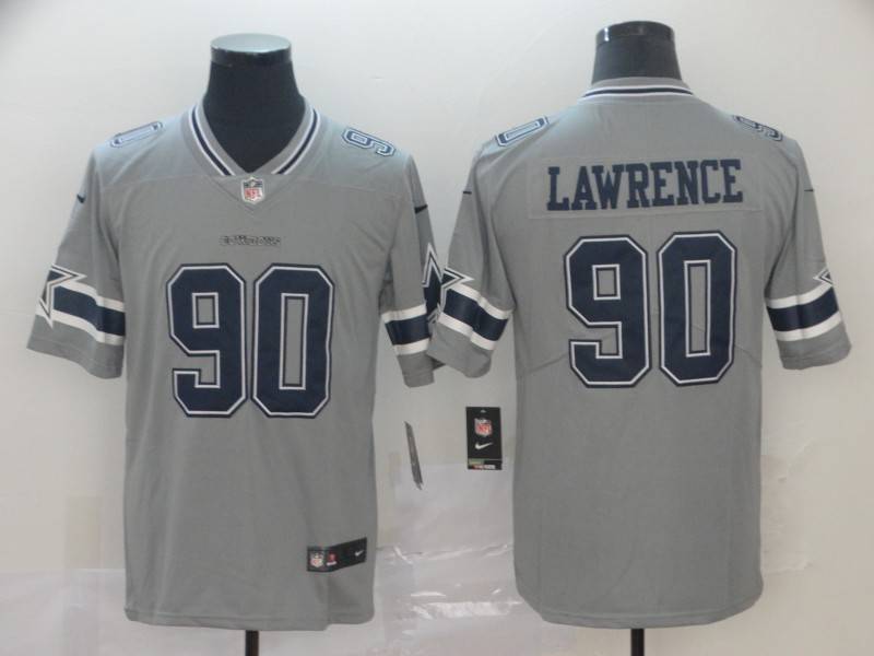 Dallas Cowboys Grey Inverted Legend NFL Jersey