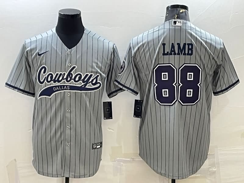 Dallas Cowboys Grey MLB&NFL Jersey 02