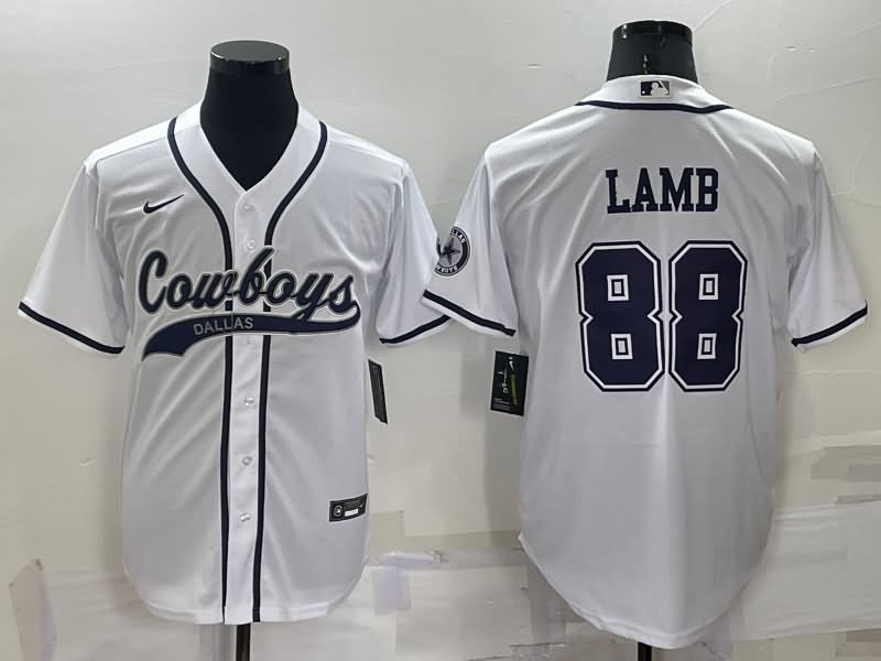 Dallas Cowboys White MLB&NFL Jersey