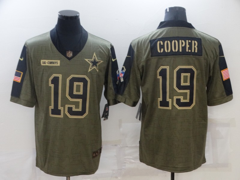 Dallas Cowboys Olive Salute To Service NFL Jersey