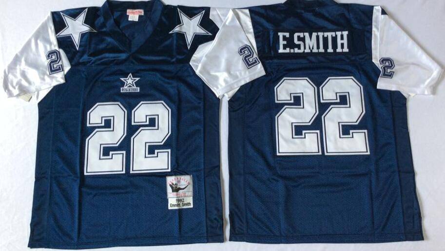 Dallas Cowboys Dark Blue Retro NFL Jersey 02