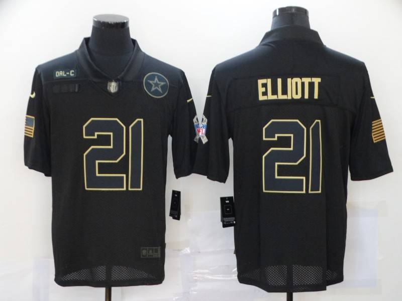 Dallas Cowboys Black Gold Salute To Service NFL Jersey