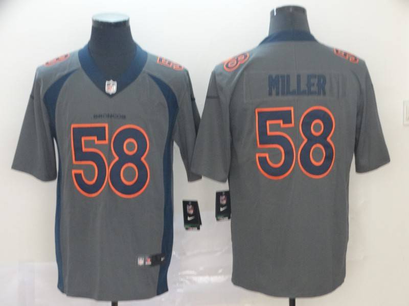 Denver Broncos Grey Inverted Legend NFL Jersey