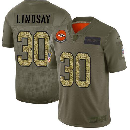 Denver Broncos Olive Salute To Service NFL Jersey 04