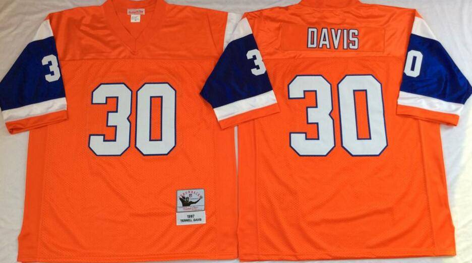 Denver Broncos Orange Retro NFL Jersey