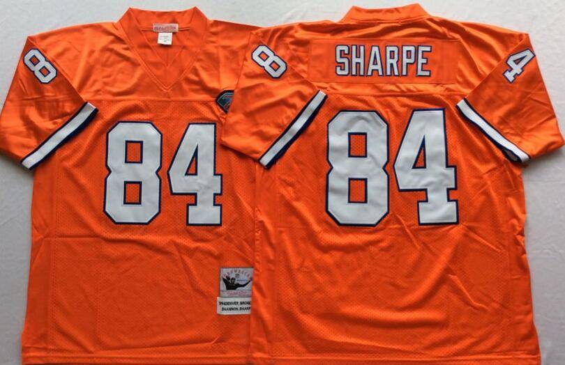 Denver Broncos Orange Retro NFL Jersey 02