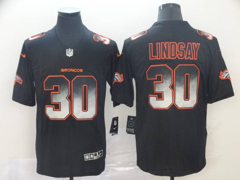 Denver Broncos Black Smoke Fashion NFL Jersey