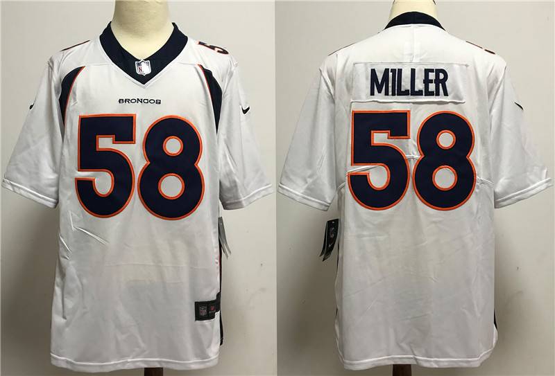 Denver Broncos White NFL Jersey