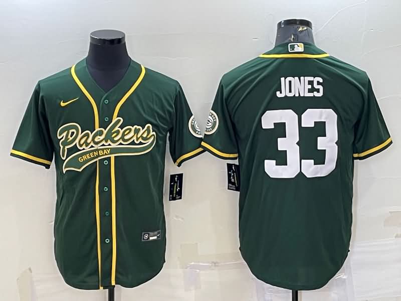 Green Bay Packers Green MLB&NFL Jersey