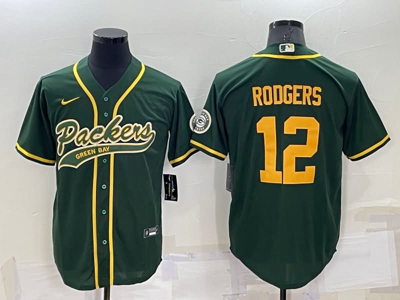 Green Bay Packers Green MLB&NFL Jersey 02