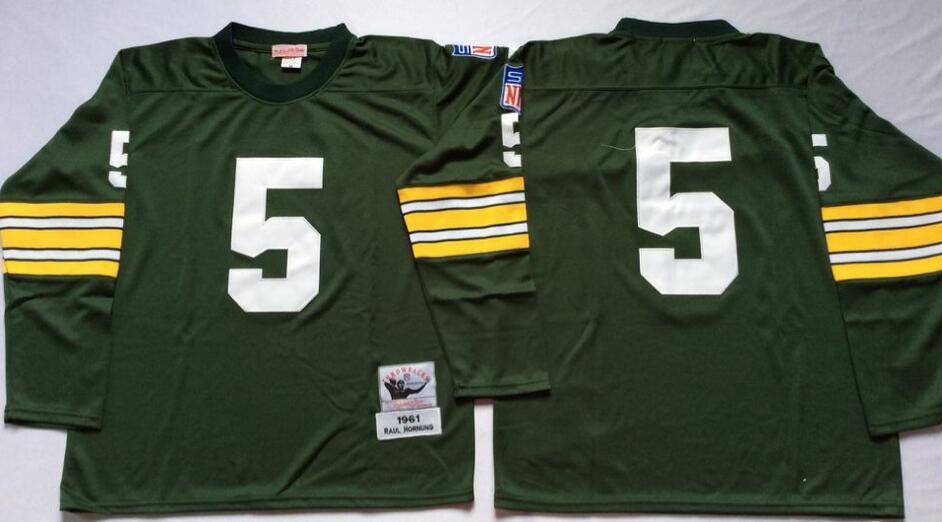 Green Bay Packers Green Retro Long Sleeve NFL Jersey