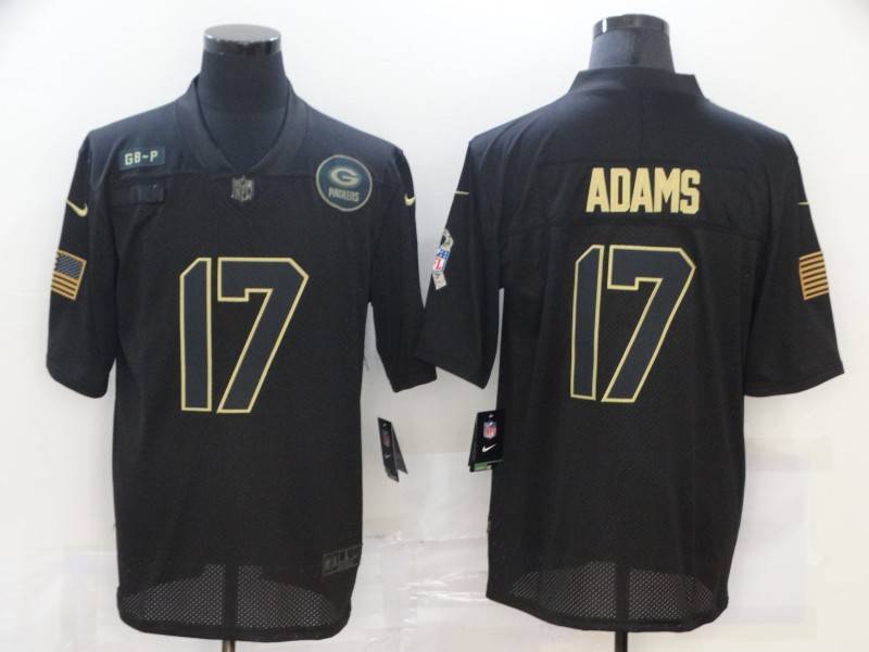 Green Bay Packers Black Gold Salute To Service NFL Jersey