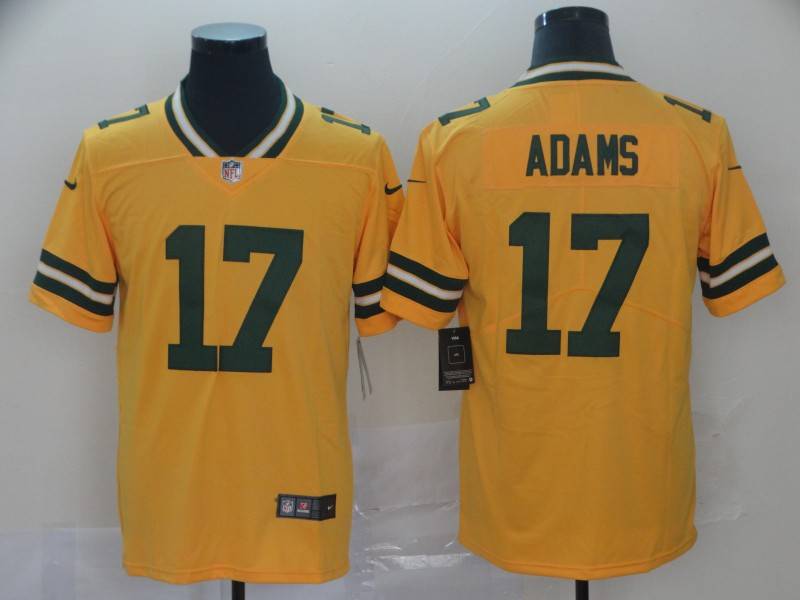 Green Bay Packers Yellow NFL Jersey