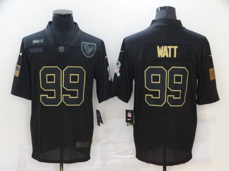Houston Texans Black Gold Salute To Service NFL Jersey