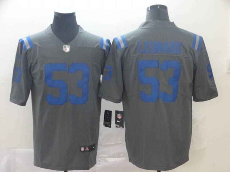 Indianapolis Colts Grey Inverted Legend NFL Jersey