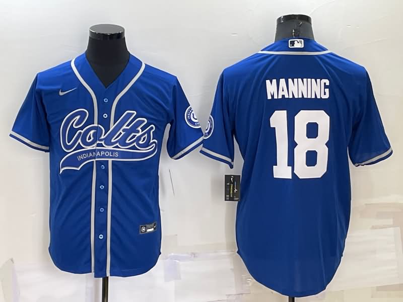 Indianapolis Colts Blue MLB&NFL Jersey